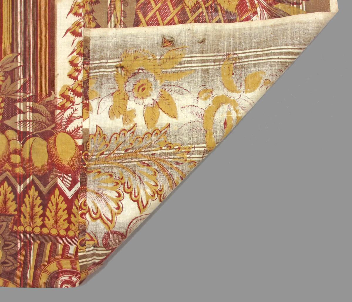 1961.0004.007 textile, printed folded corner
