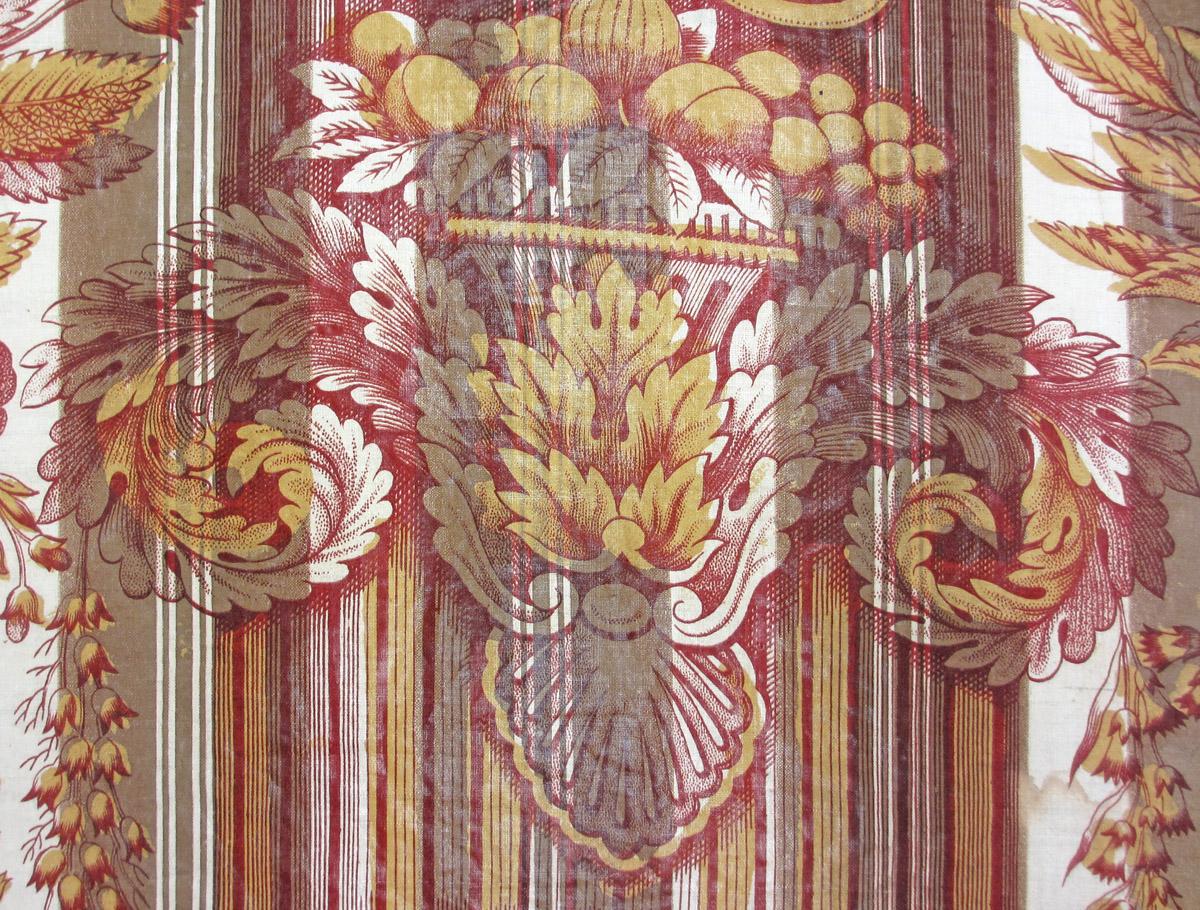 1961.0004.007 textile, printed detail 1