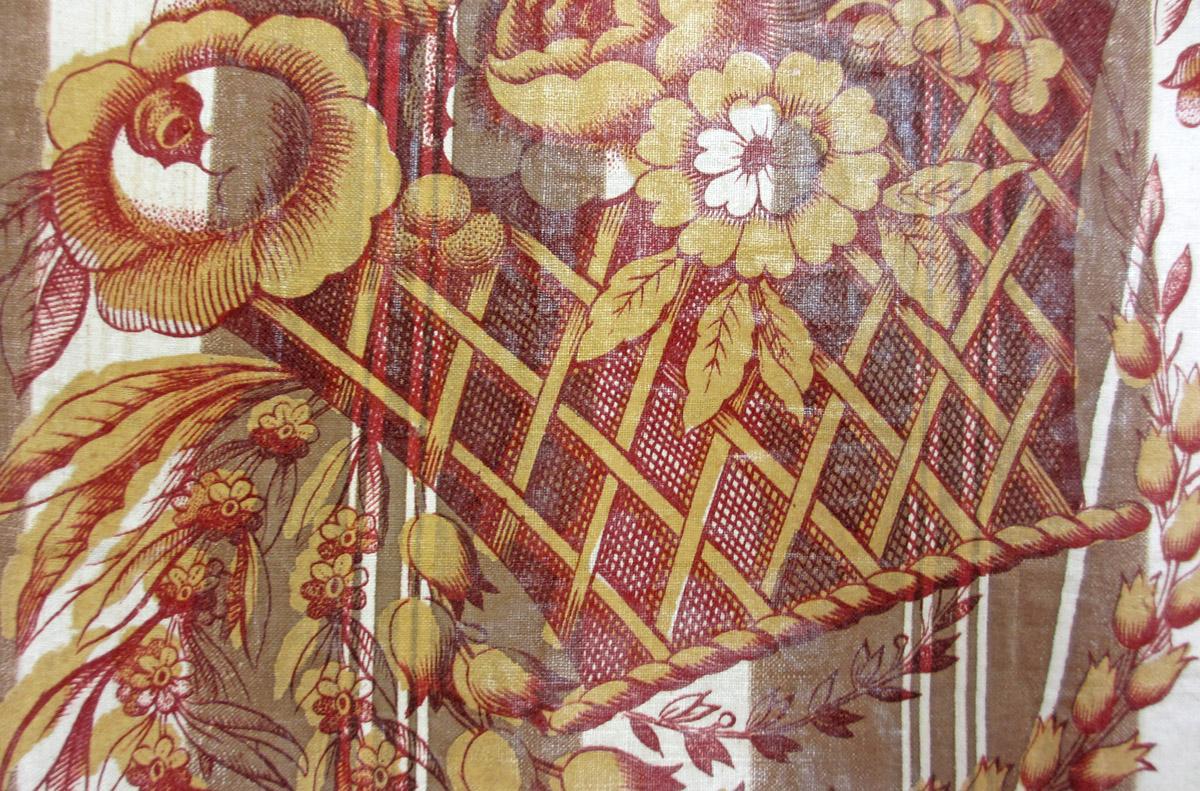 1961.0004.007 textile, printed detail 2