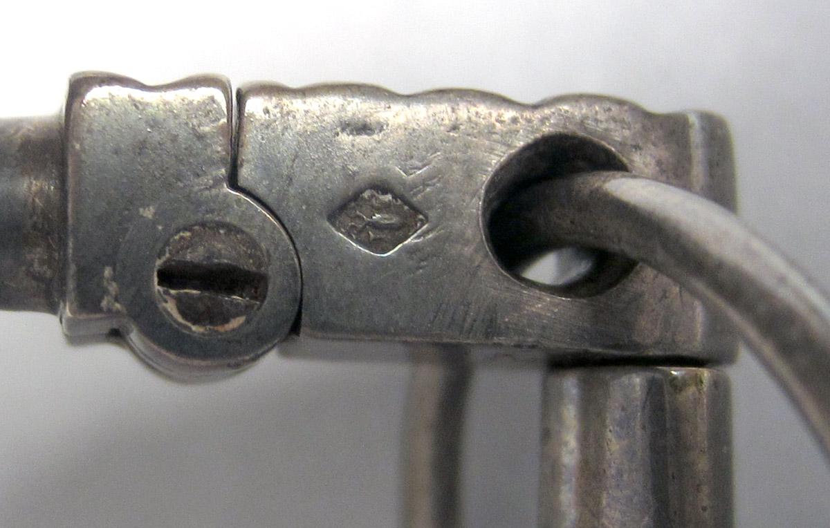 1961.0008 Silver and Glass Magnifying glass possible mark 1