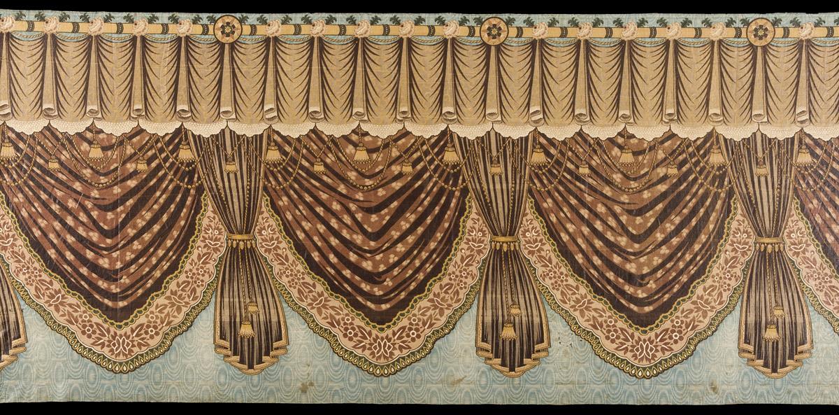 1961.0011.003 Textile, printed, detail 1