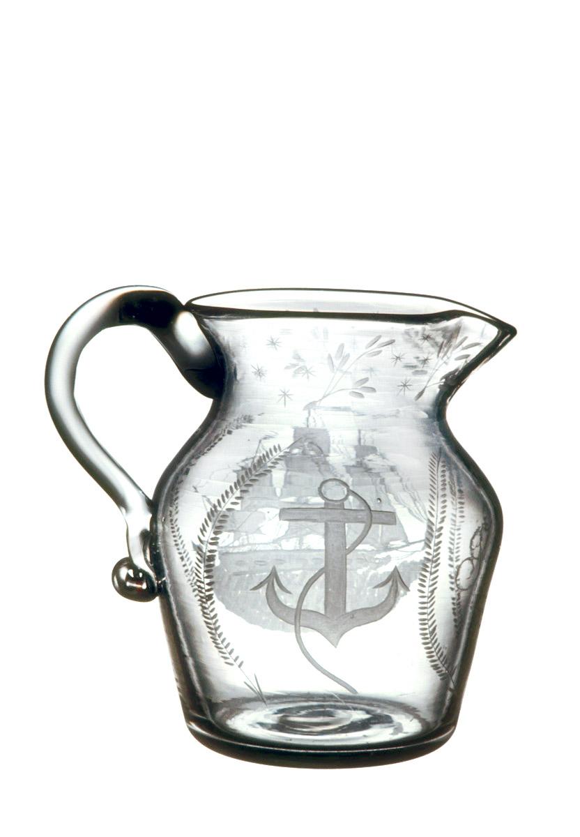 1961.0018 Glass jug (side 2)