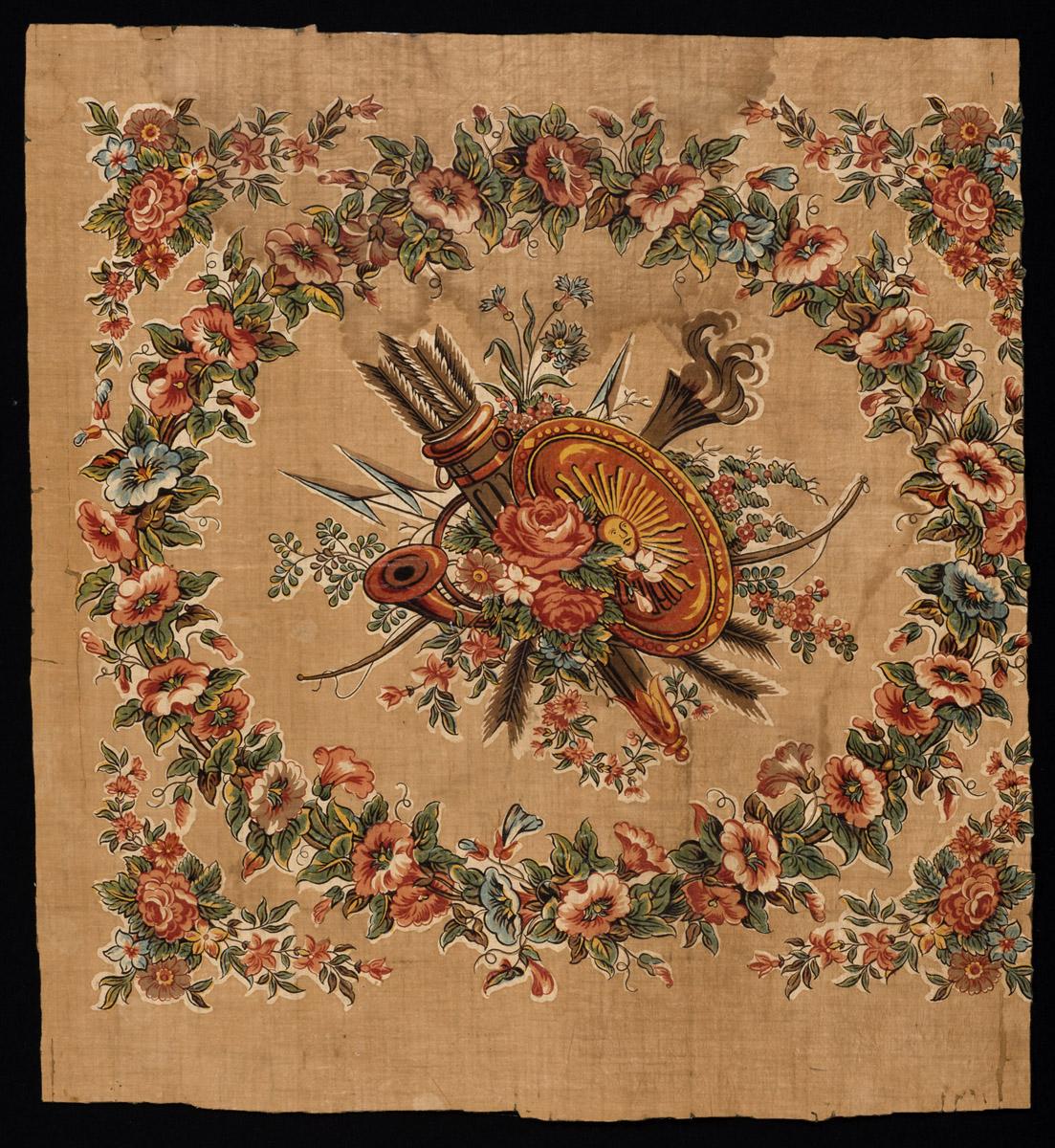 1961.0025 Textile, printed, view 1