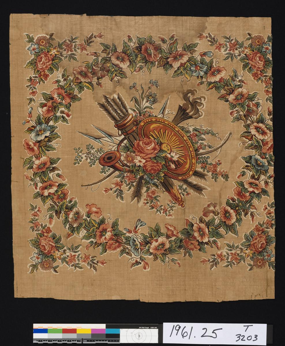 1961.0025 Textile, printed, view 2