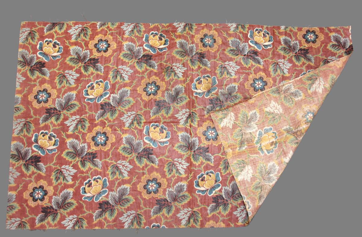 1961.0027 textile, printed folded corner