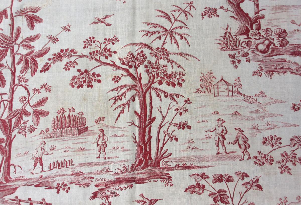 1961.0028 Textile, printed detail 1