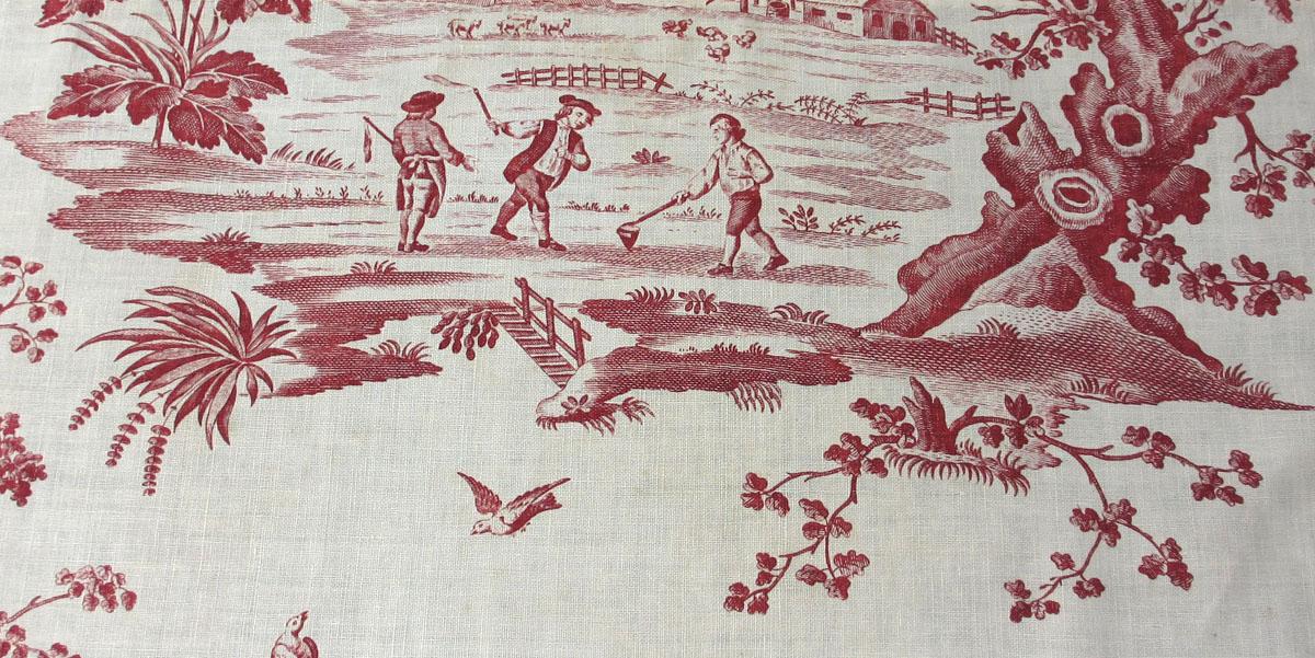 1961.0028 Textile, printed detail 4