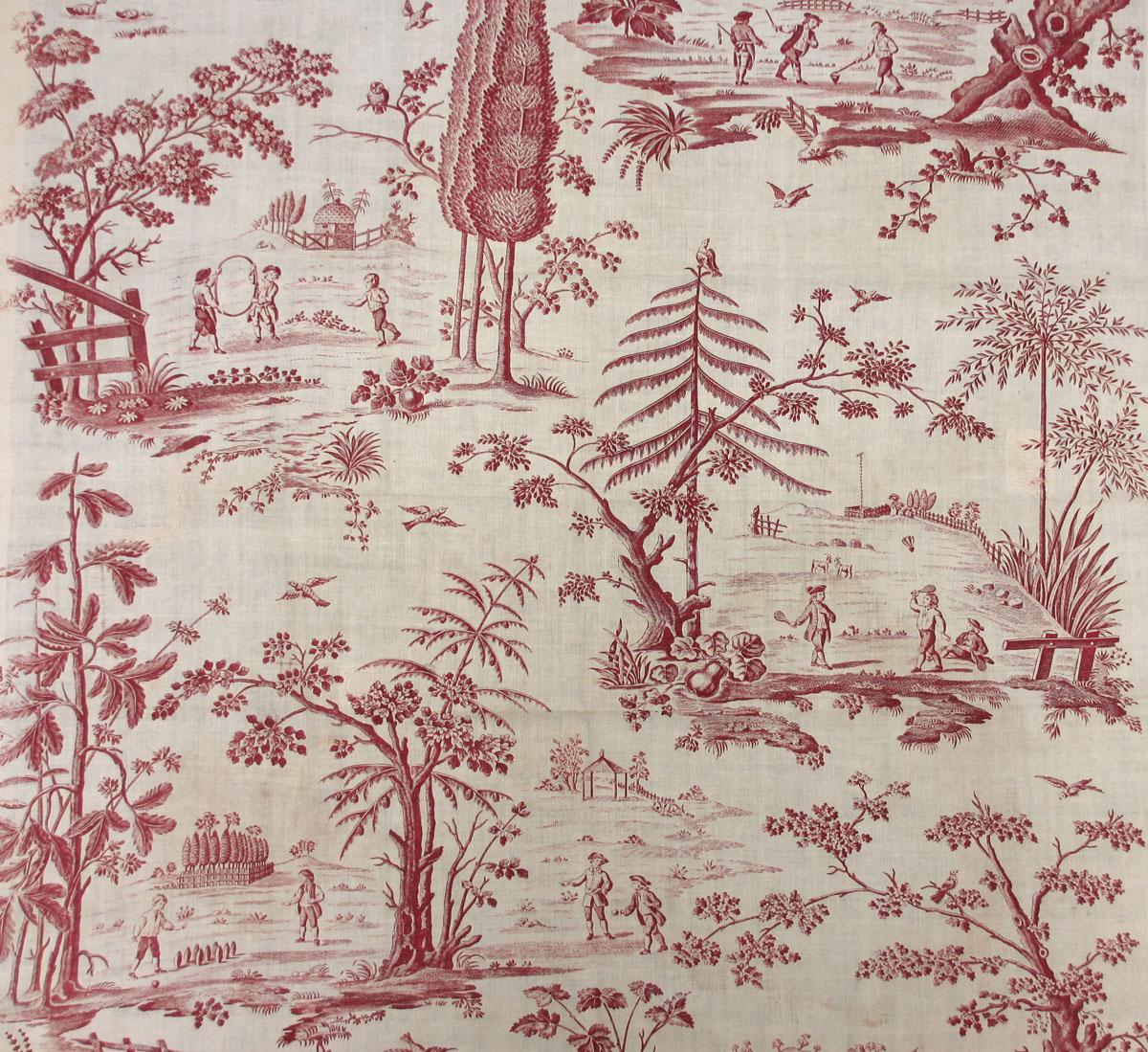 T1169 textile, printed design repeat