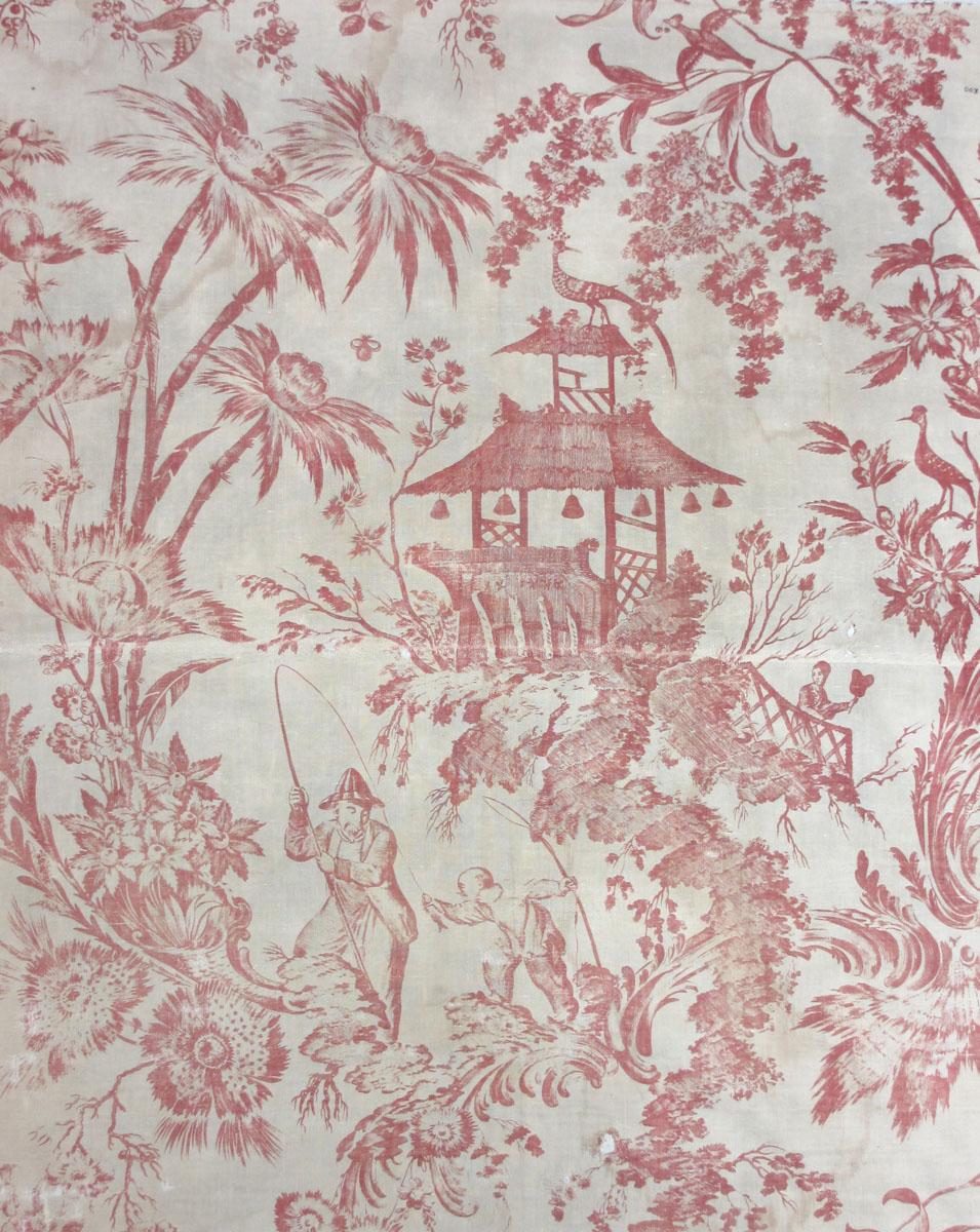 T1047 textile, printed design repeat