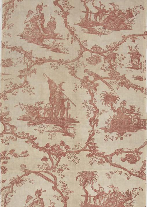 T1046 Textile, printed design repeat