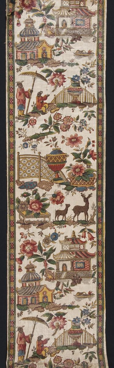 1961.0033 Textile, printed, detail 1