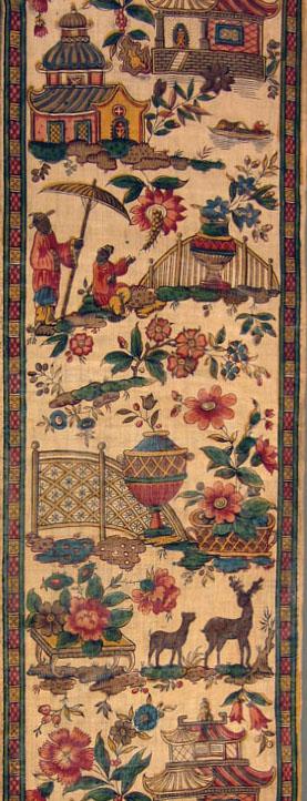 T1048 textile, printed design repeat