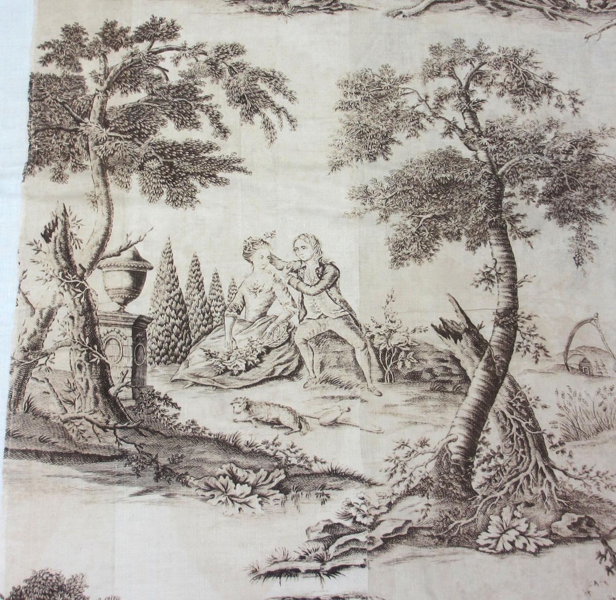 1961.0056 Textile, printed detail 1
