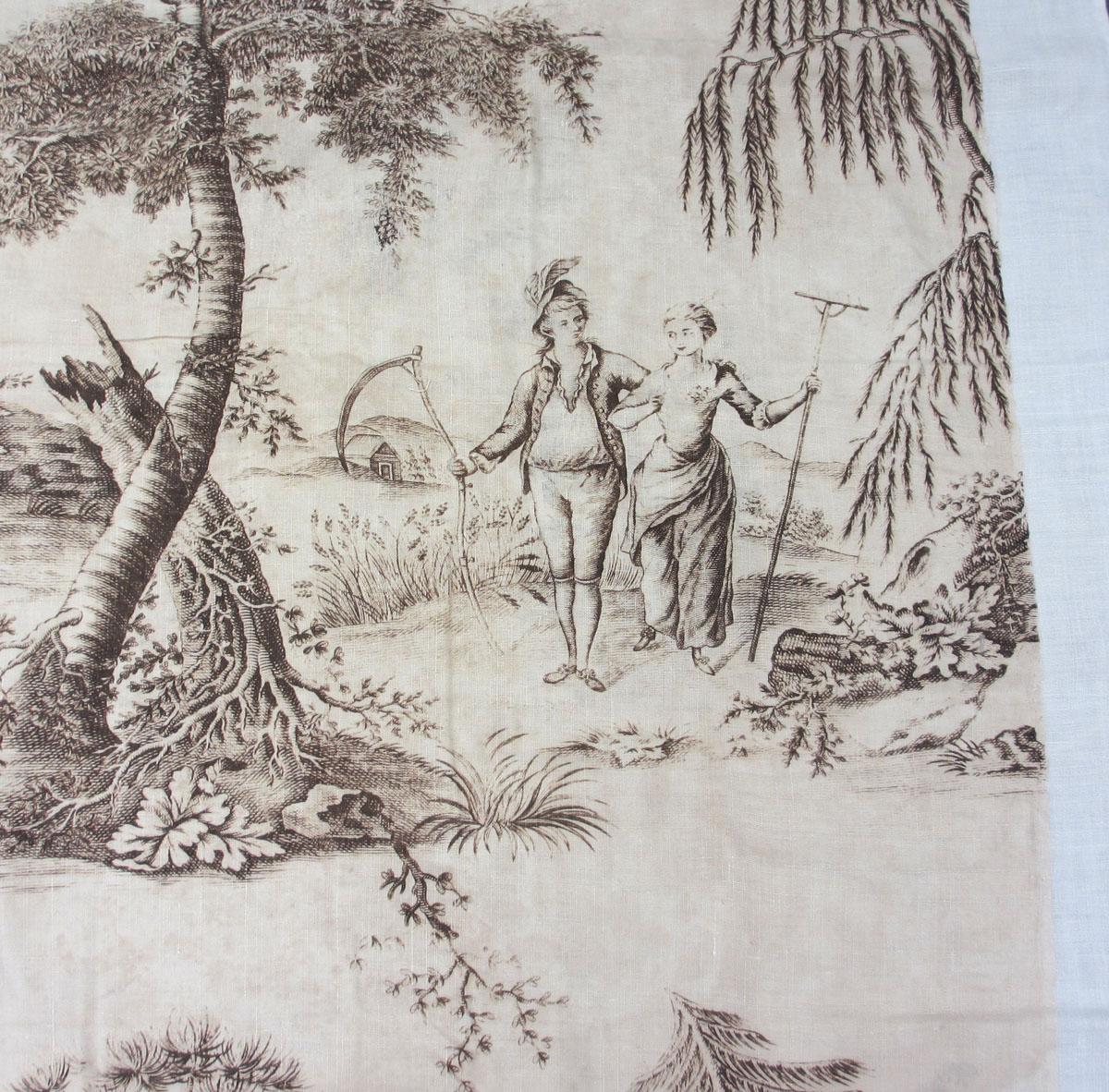 1961.0056 Textile, printed detail 2