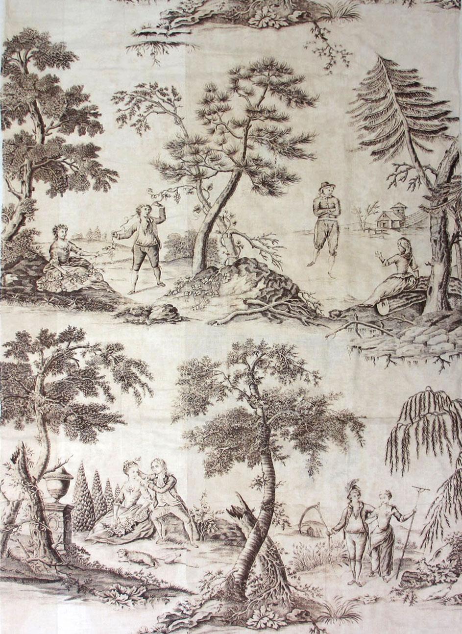 T1165.1 textile, printed design repeat
