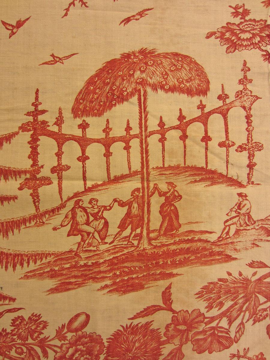 1961.0060 textile, printed detail