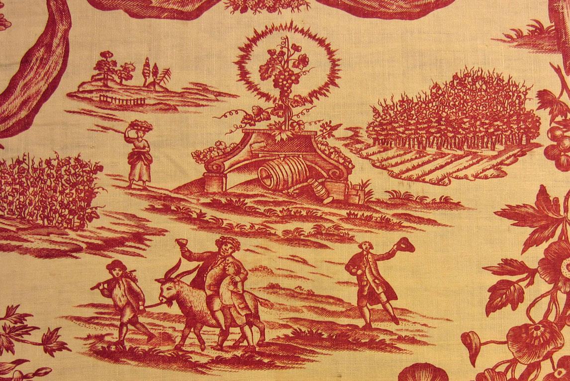 1961.0060 textile, printed detail 4