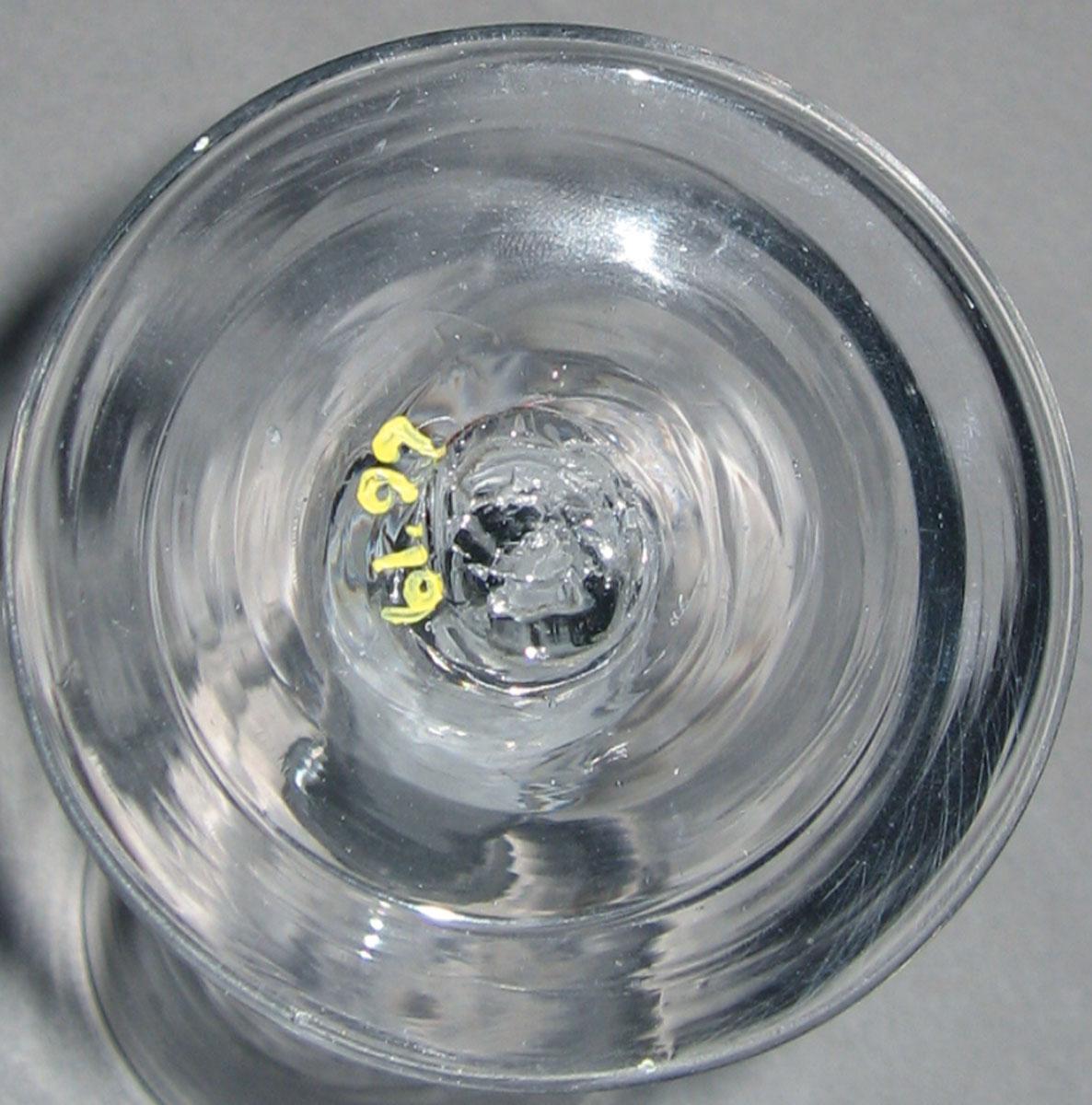 1961.0097 English wine glass (underside)