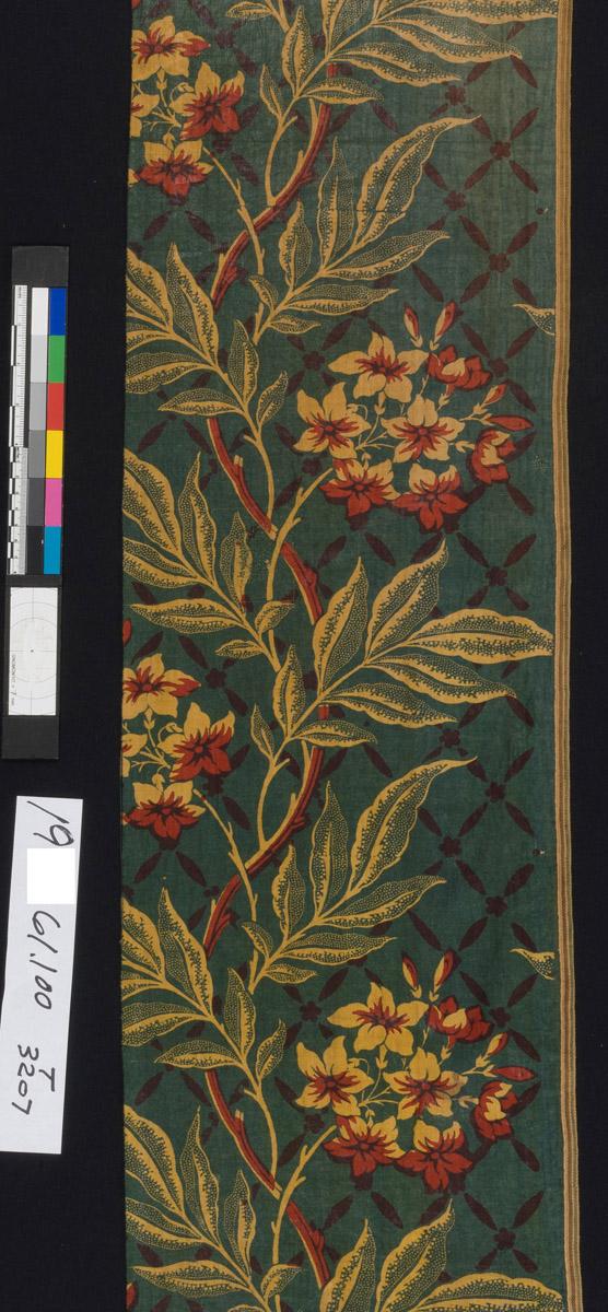 1961.0100 Textile, printed, detail 3