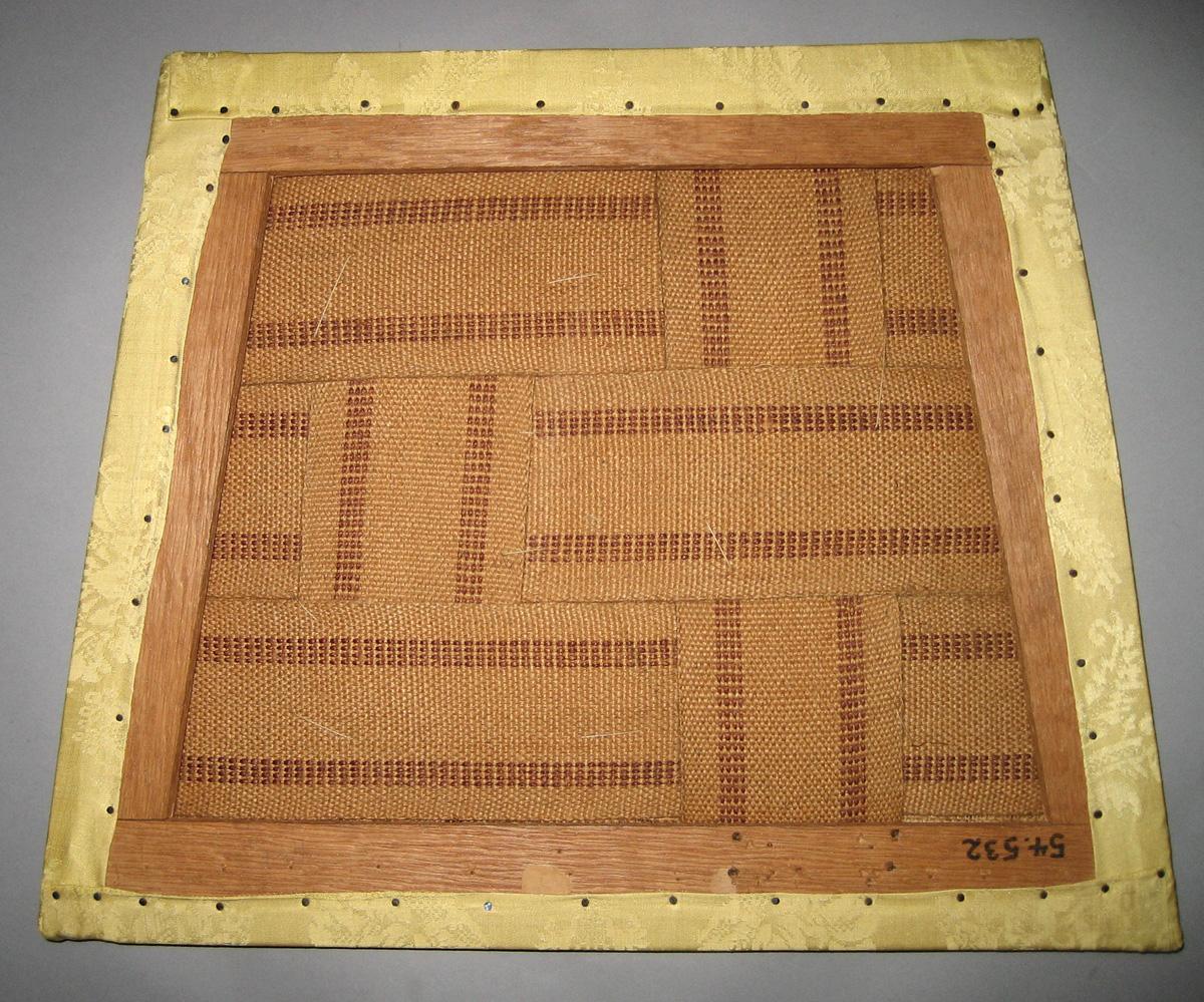 1969.5525 Slip seat for chair 1954.0532, reverse