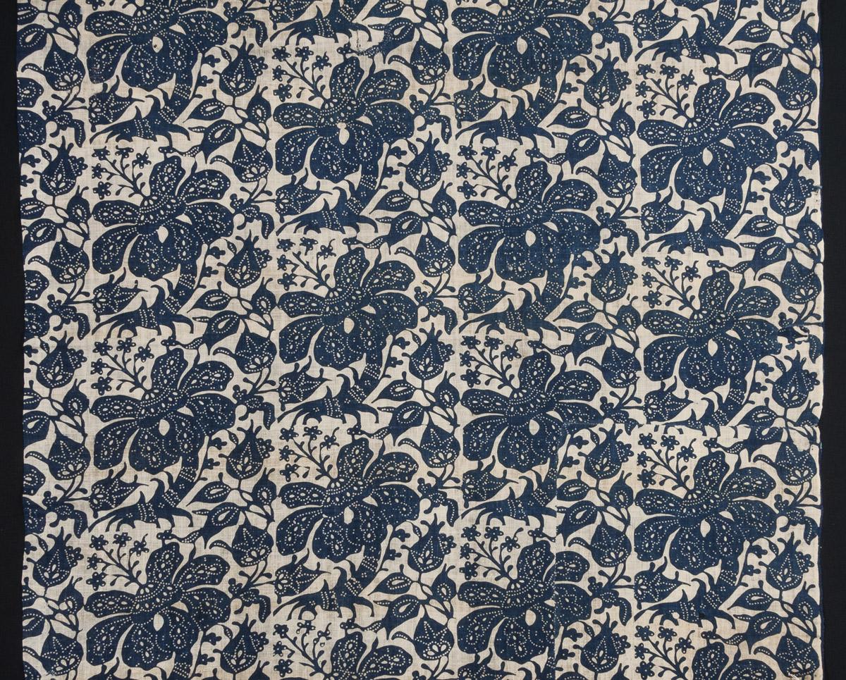 1961.0107.001 Textile, printed, detail 1