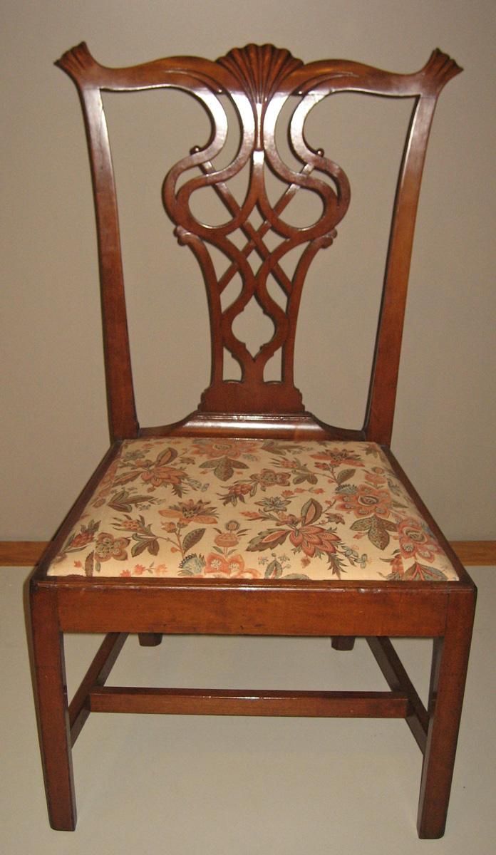 1954.0534 chair, side chair with 1969.3082.003 slip seat view 1