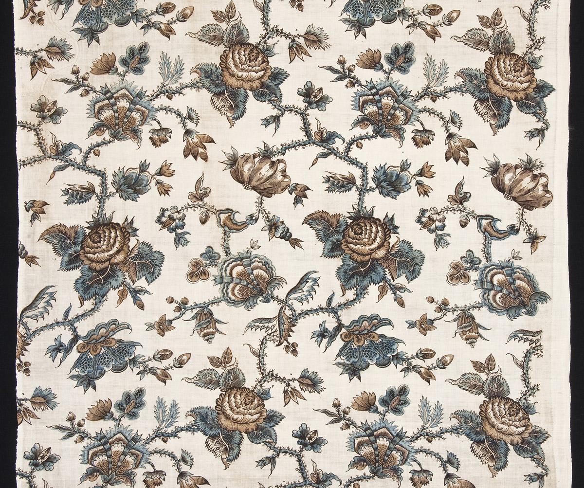 1961.0107.004 A Textile, printed, detail 1