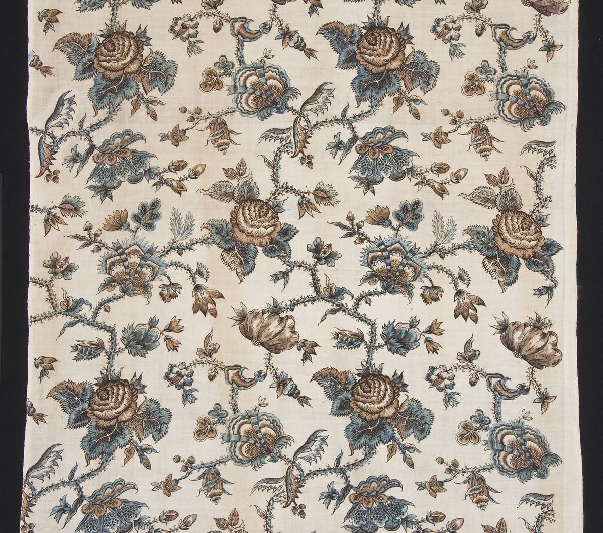 1961.0107.004 A Textile, printed, detail 2