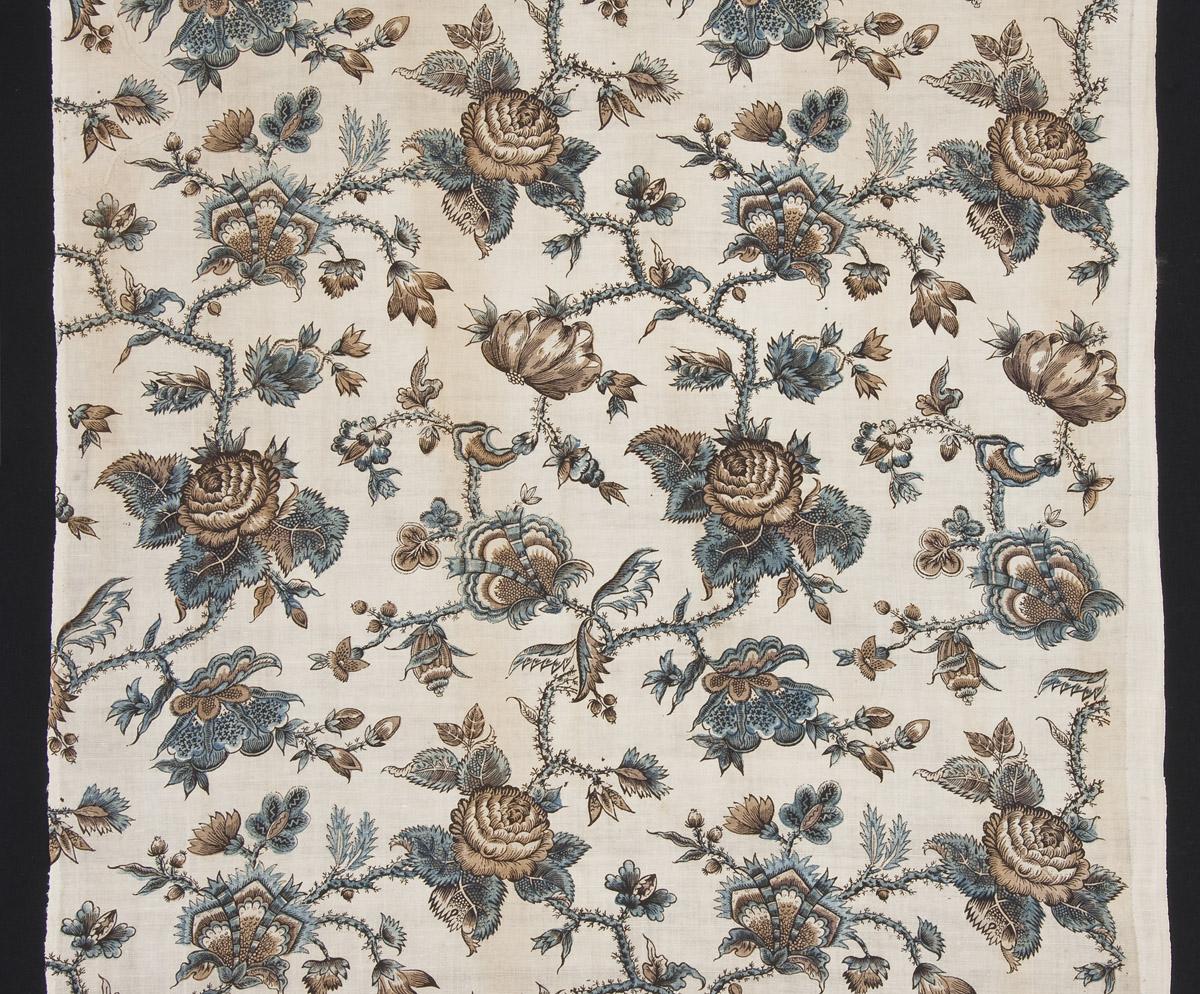 1961.0107.004 A Textile, printed, detail 3