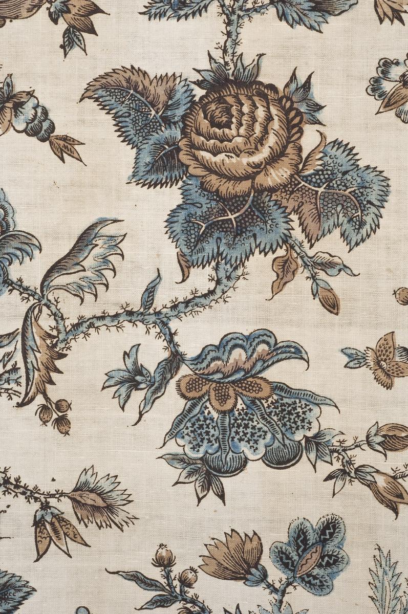 1961.0107.004 A Textile, printed, detail 4