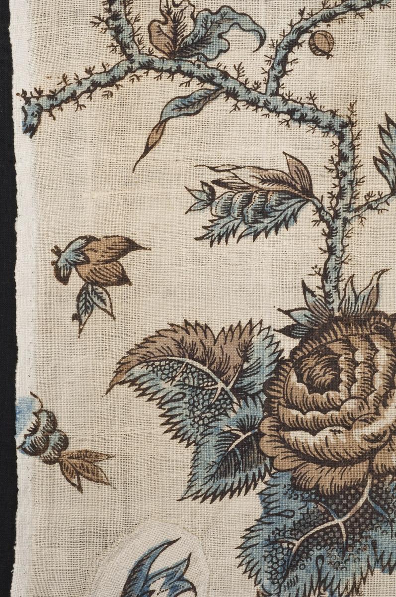 1961.0107.004 A Textile, printed, detail 5