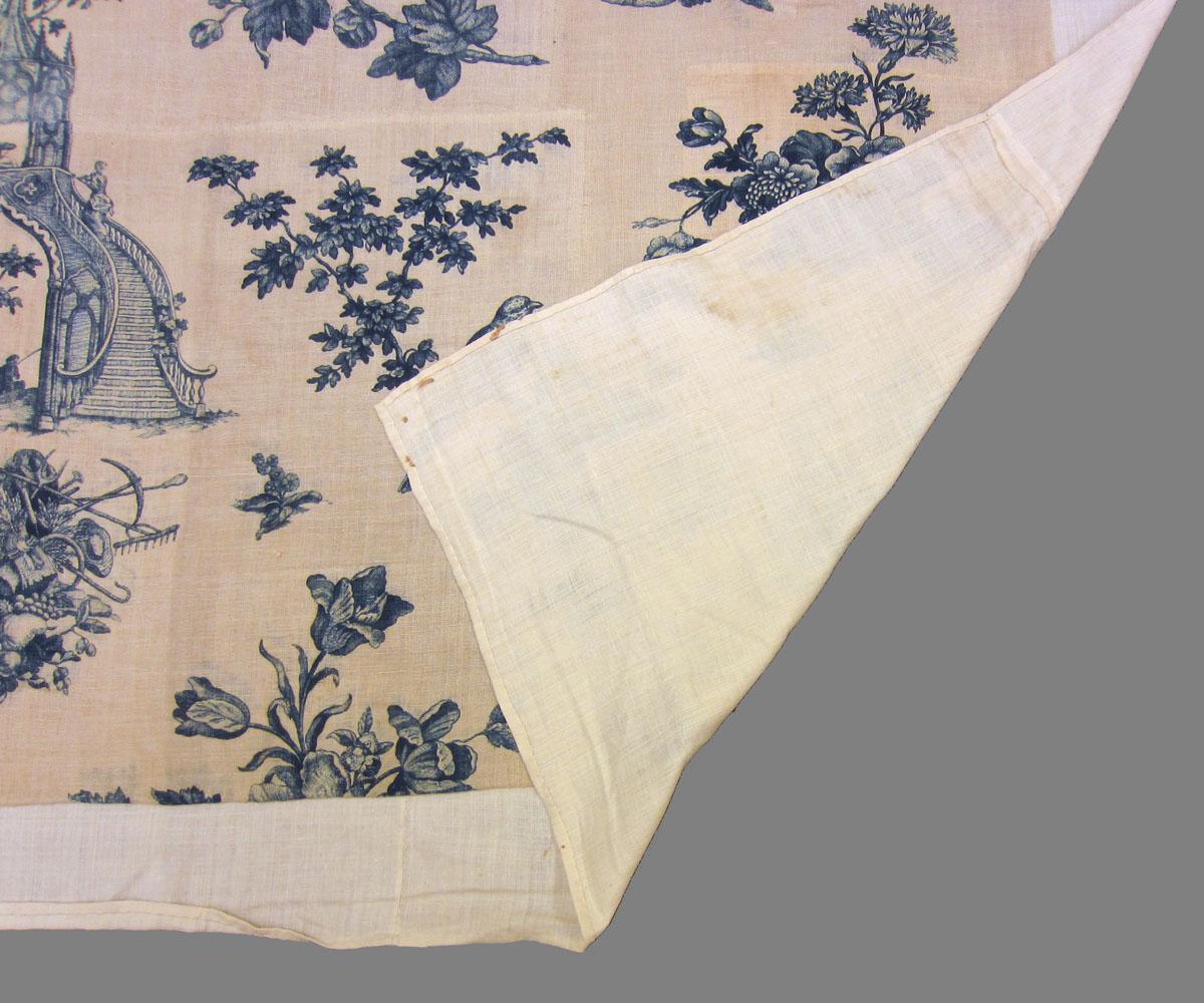 1961.0109 A Textile, printed folded corner