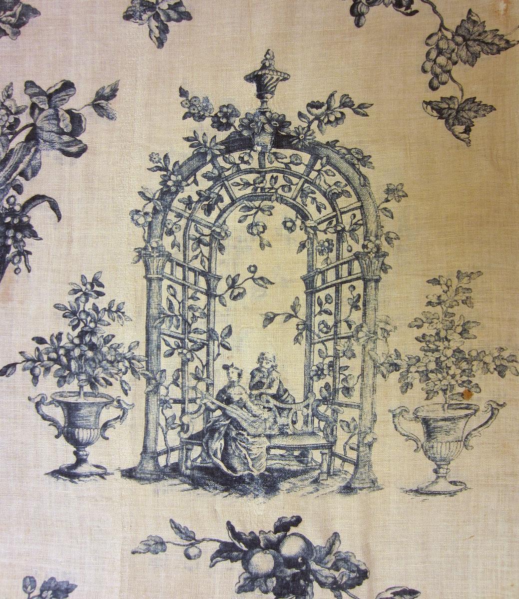 1961.0109 A Textile, printed detail 3