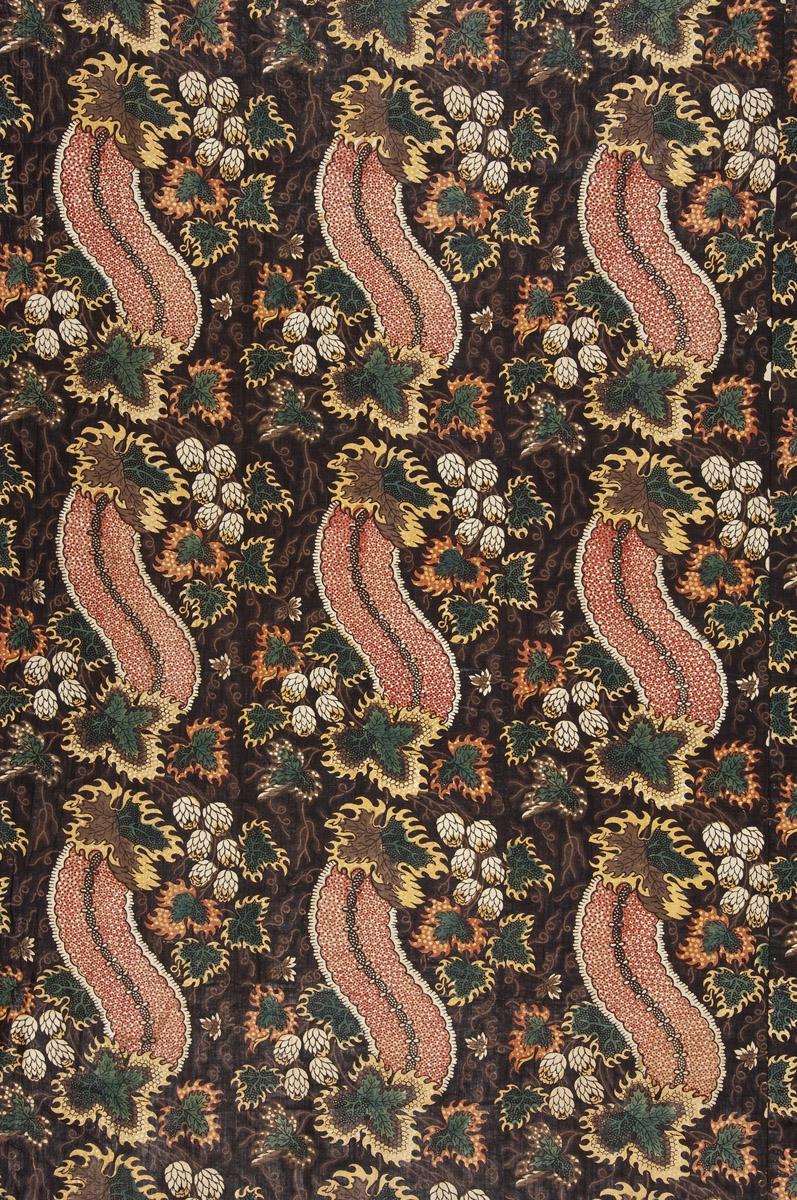 1961.0111 A Textile, printed, detail