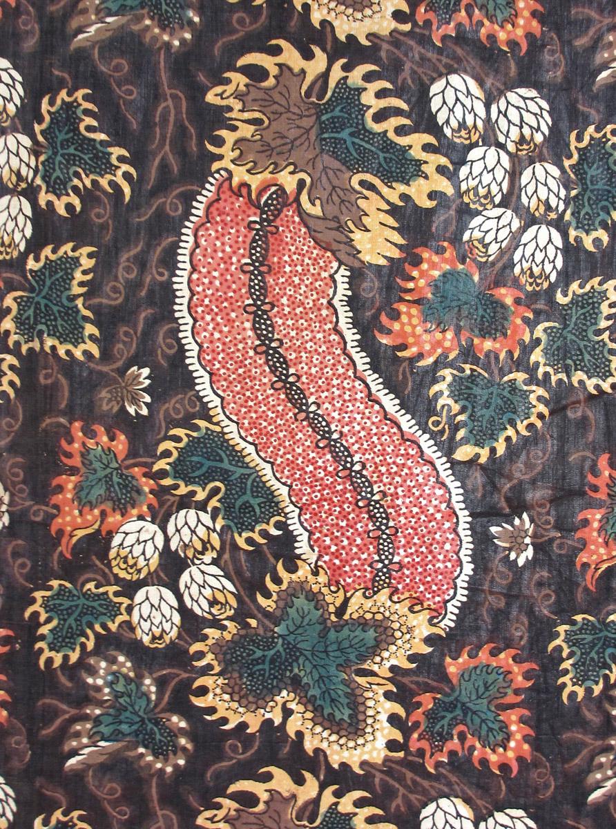 1961.0111 A-C textile, printed detail 2