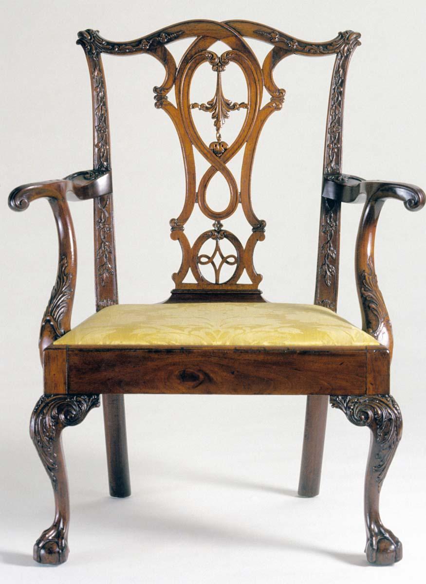 1961.0116, 1984.0653.004 Chair, Armchair, Slipseat, view 1