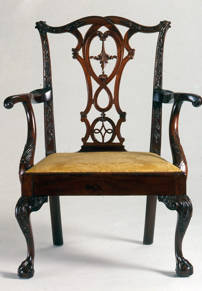 1961.0116 chair with 1984.0653.004 slip seat view 1