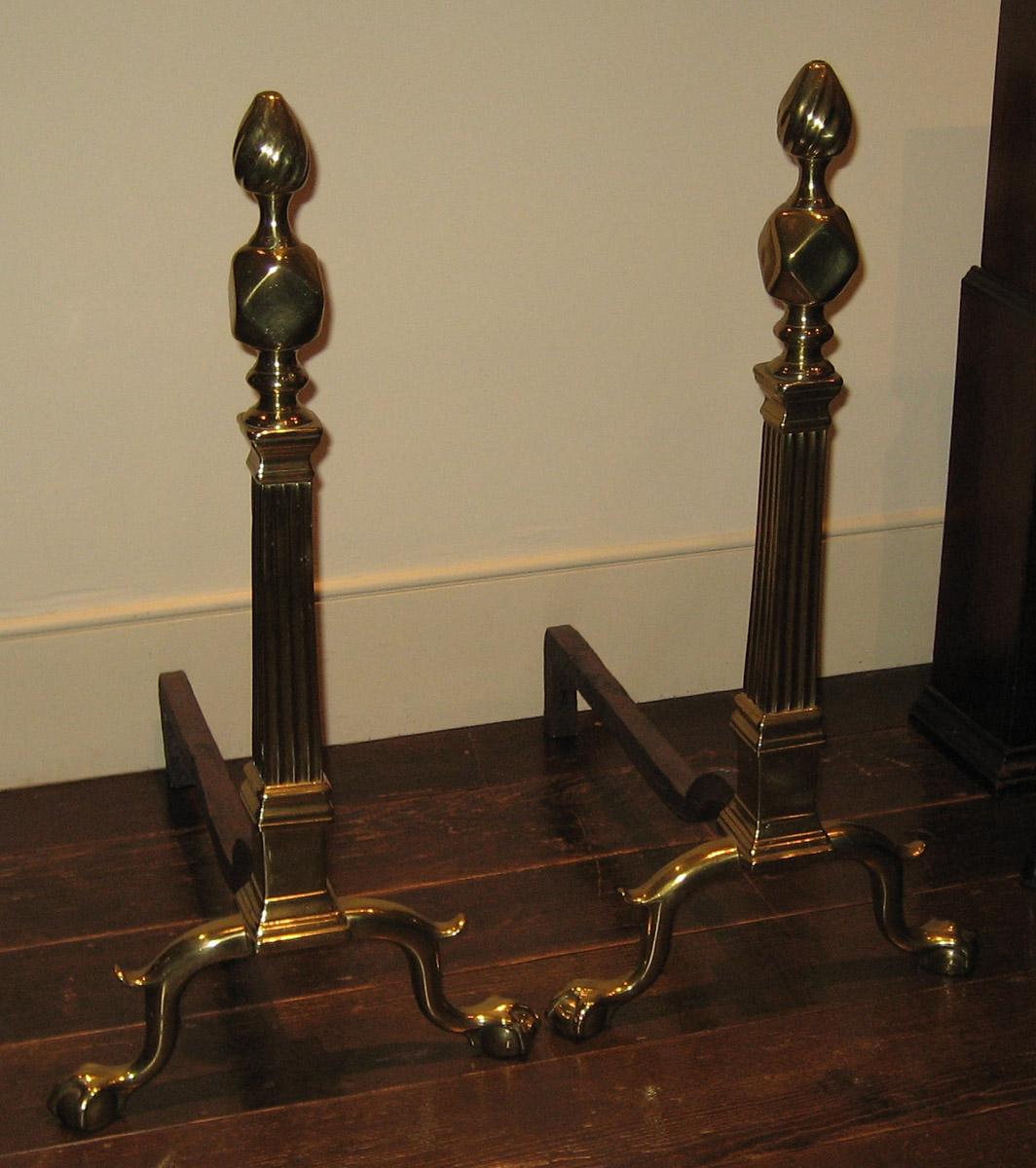 1961.0178.001 and .002 Andirons