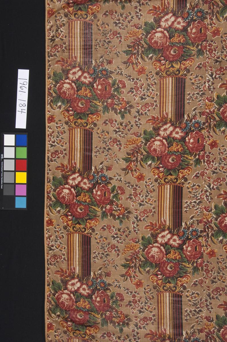 1961.0184 Textile, printed, detail 1