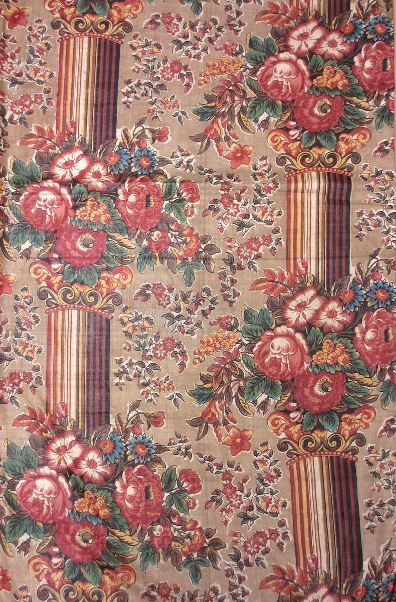 T1071 textile, printed design repeat