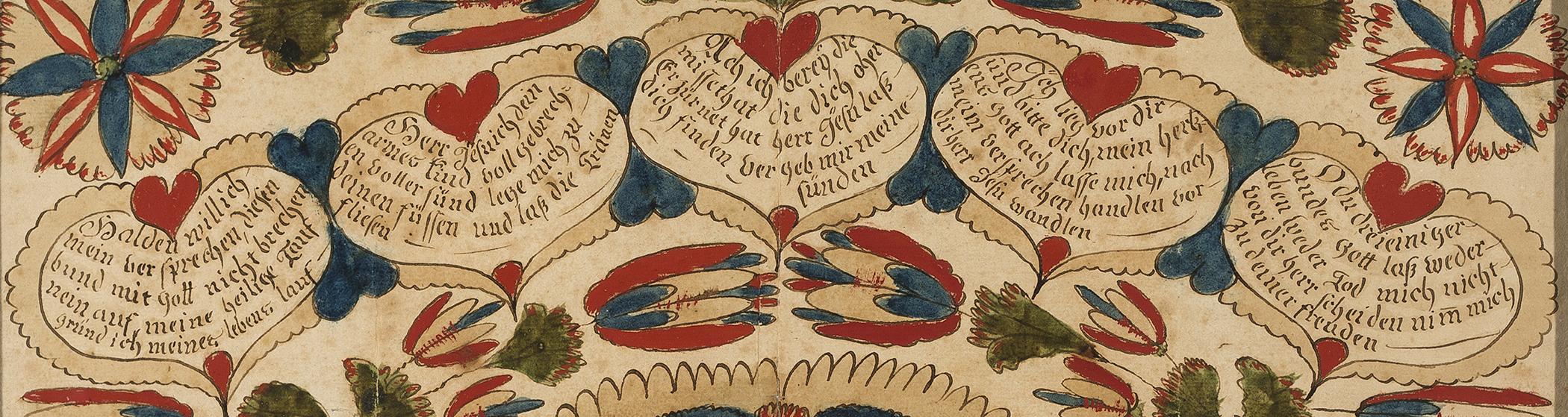1961.0189 A Fraktur, detail 1