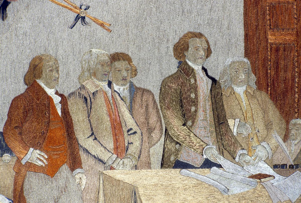 1961.0219 A Needlework Picture, Detail