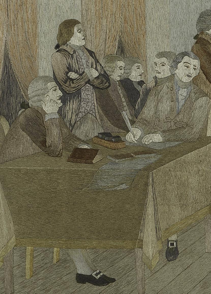 1961.0219 A Silkwork Picture, Detail 4