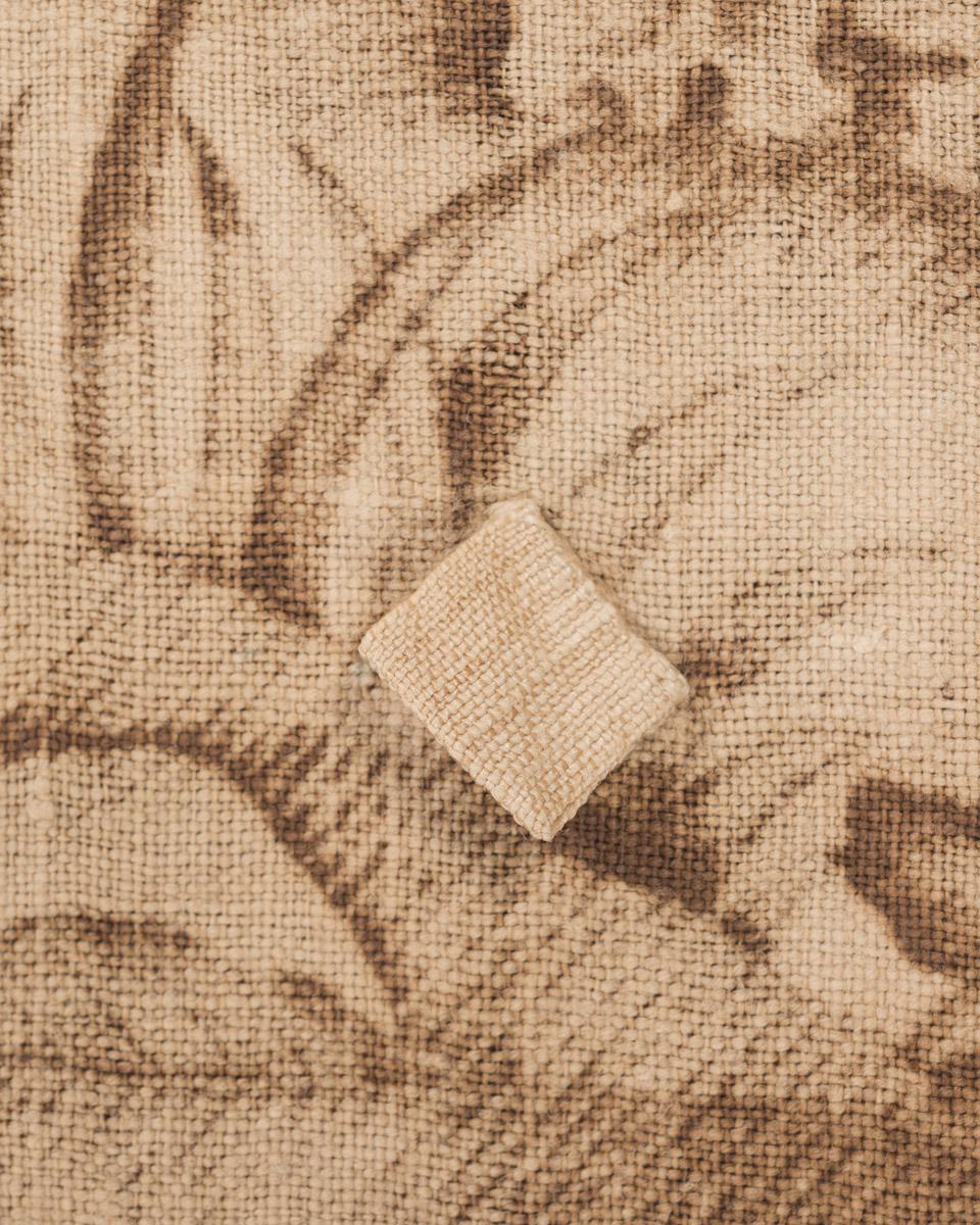 1961.0223 Textile, printed, reverse, detail 2