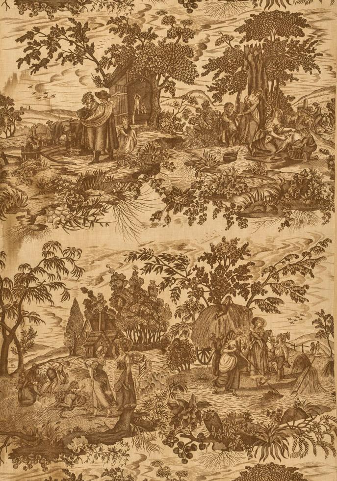 T2139 textile, printed design repeat