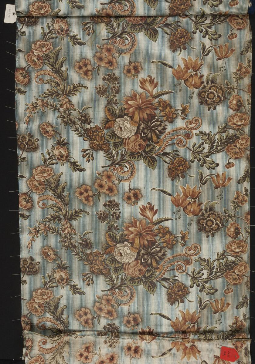 1961.0232 Textile, printed, detail 1
