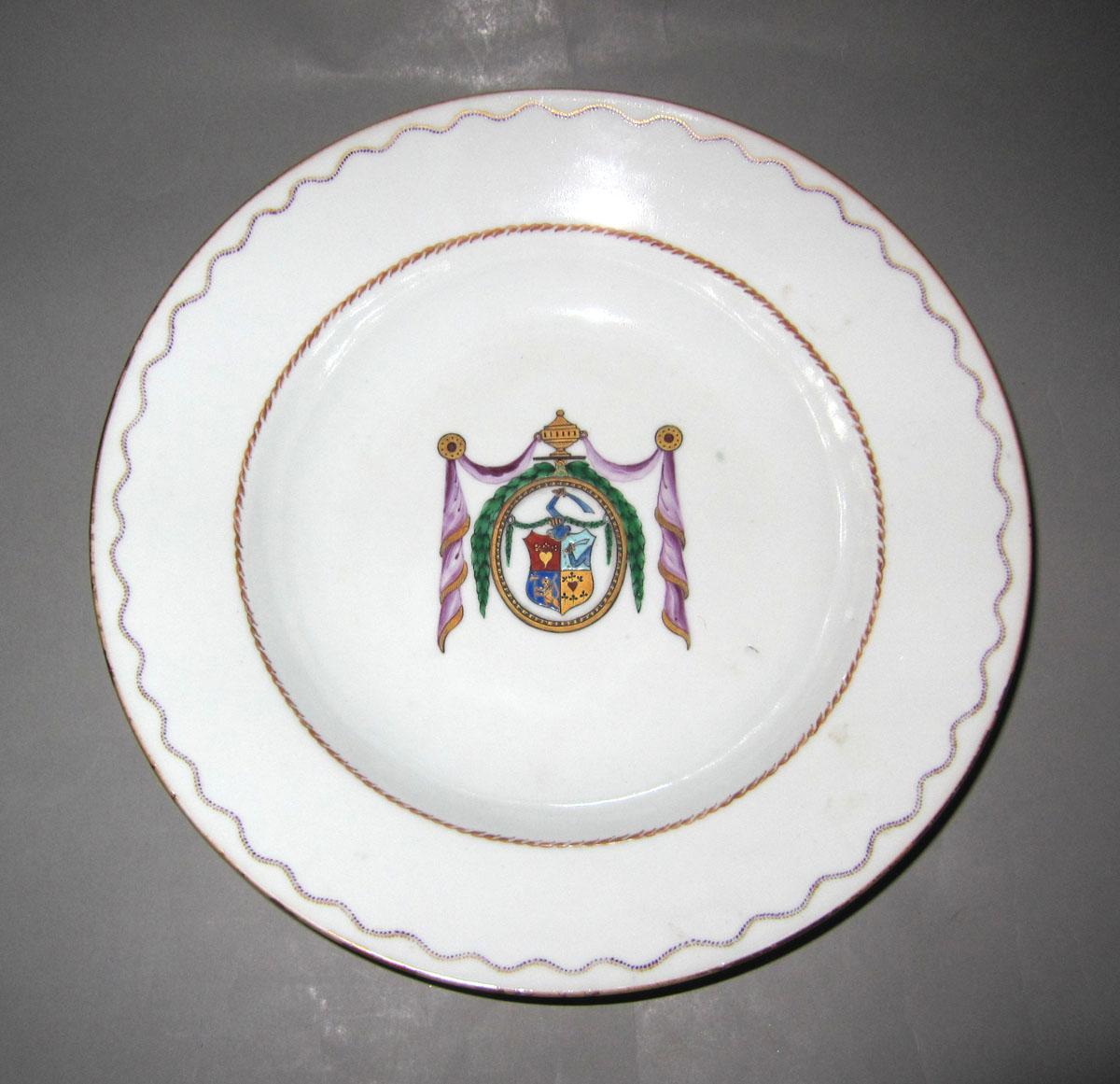 1961.0234.012 Porcelain soup plate
