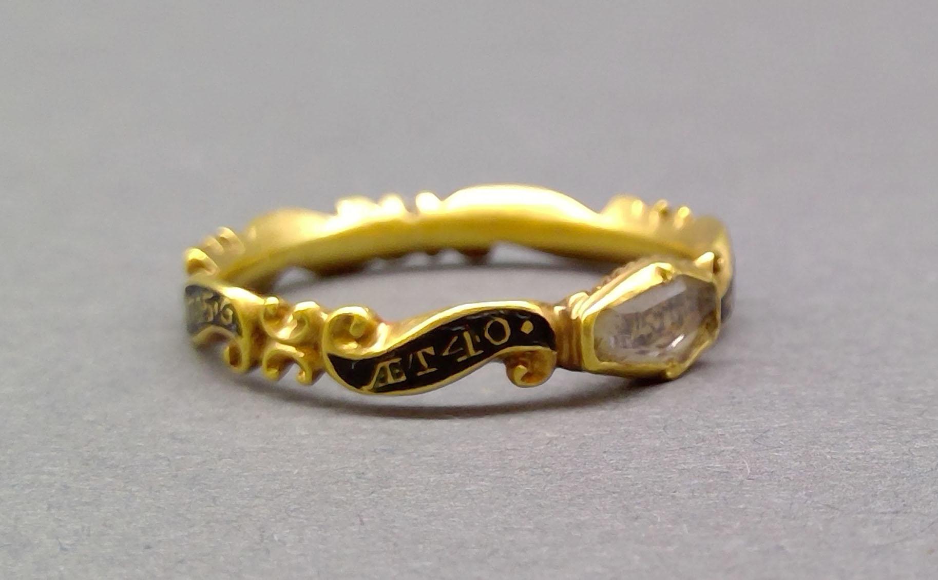 1961.0236 Ring (finger), Mourning ring, view 2