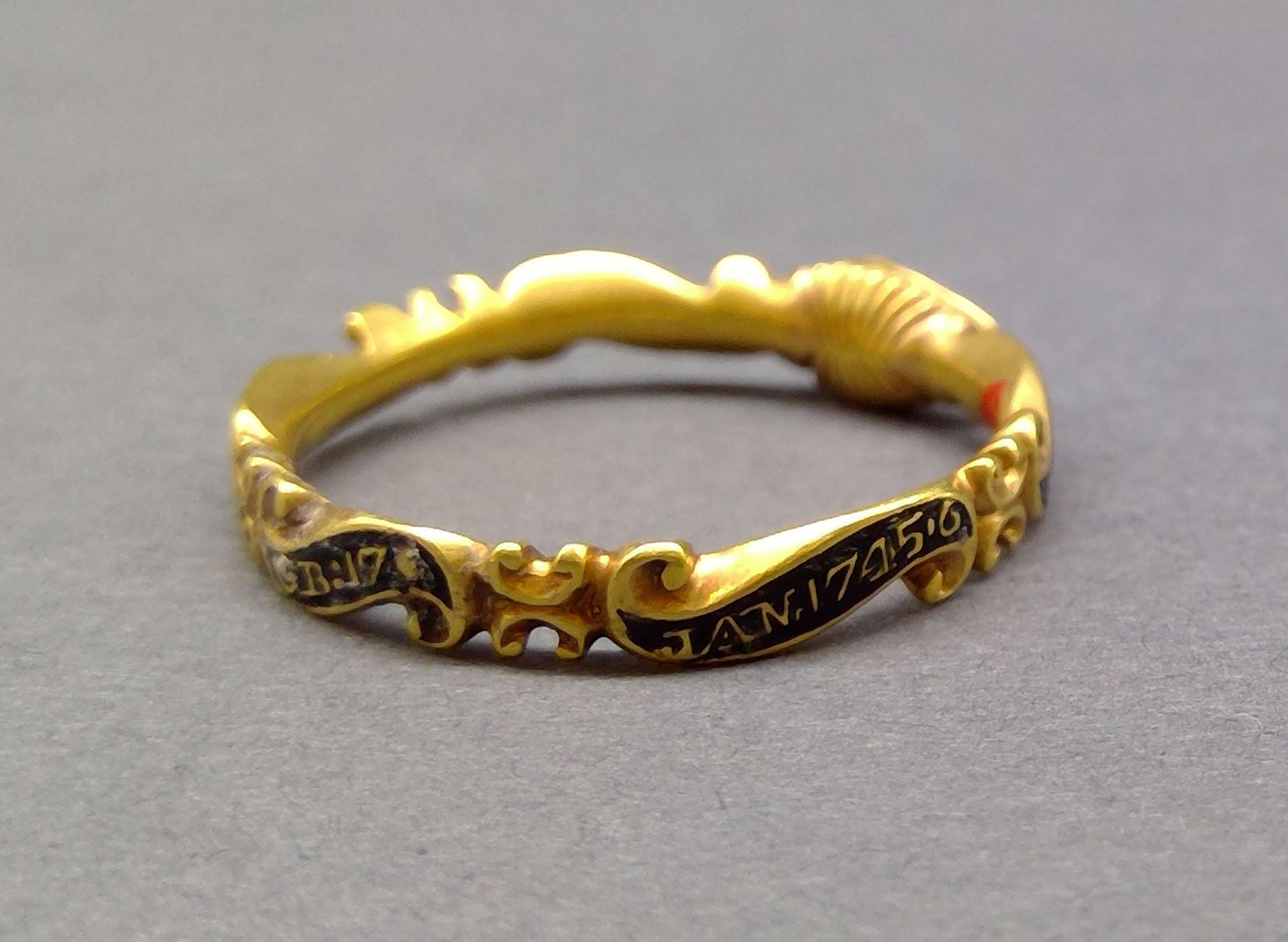 1961.0236 Ring (finger), Mourning ring, view 4