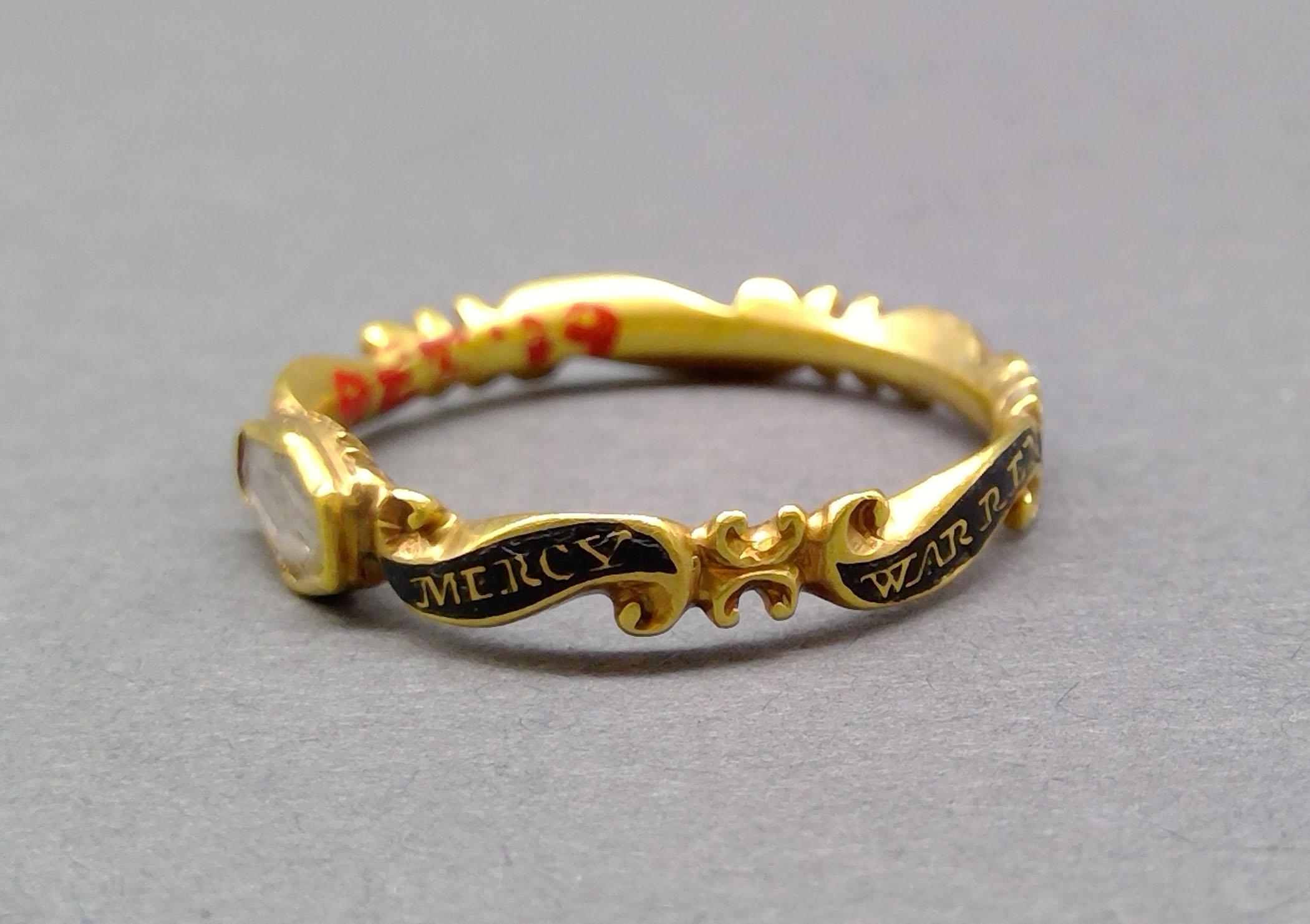 1961.0236 Ring (finger), Mourning ring, view 5